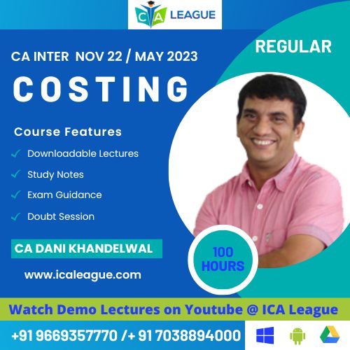 CA Inter Group-1 Costing by CA Dani Khandelwal [Full Course]